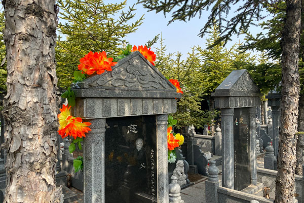 沈阳龙泉古园墓型展示